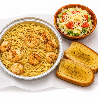 Shrimp scampi pasta